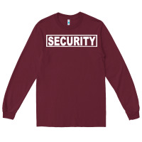 Burgundy security Long Sleeve Tee - artisFamous