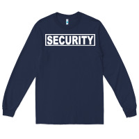 Navy security Long Sleeve Tee - artisFamous