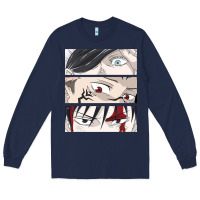 Navy special price for printed anime tops Long Sleeve Tee - artisFamous