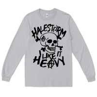 Moon Dust Skull I like It Heovy Halestorm Long Sleeve Tee - artisFamous