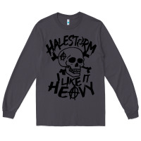 Smoke Skull I like It Heovy Halestorm Long Sleeve Tee - artisFamous