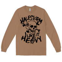 Toasted Coconut Skull I like It Heovy Halestorm Long Sleeve Tee - artisFamous