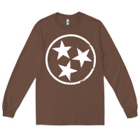 Chestnut tennessee flag vintage grunge distressed graphic Long Sleeve Tee - artisFamous