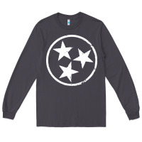 Smoke tennessee flag vintage grunge distressed graphic Long Sleeve Tee - artisFamous