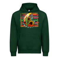 Forest Green Desert Moon With Serape Background Urban Hoodie - Jasminsmagicworld