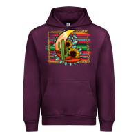 Mauve Wine Desert Moon With Serape Background Urban Hoodie - Jasminsmagicworld