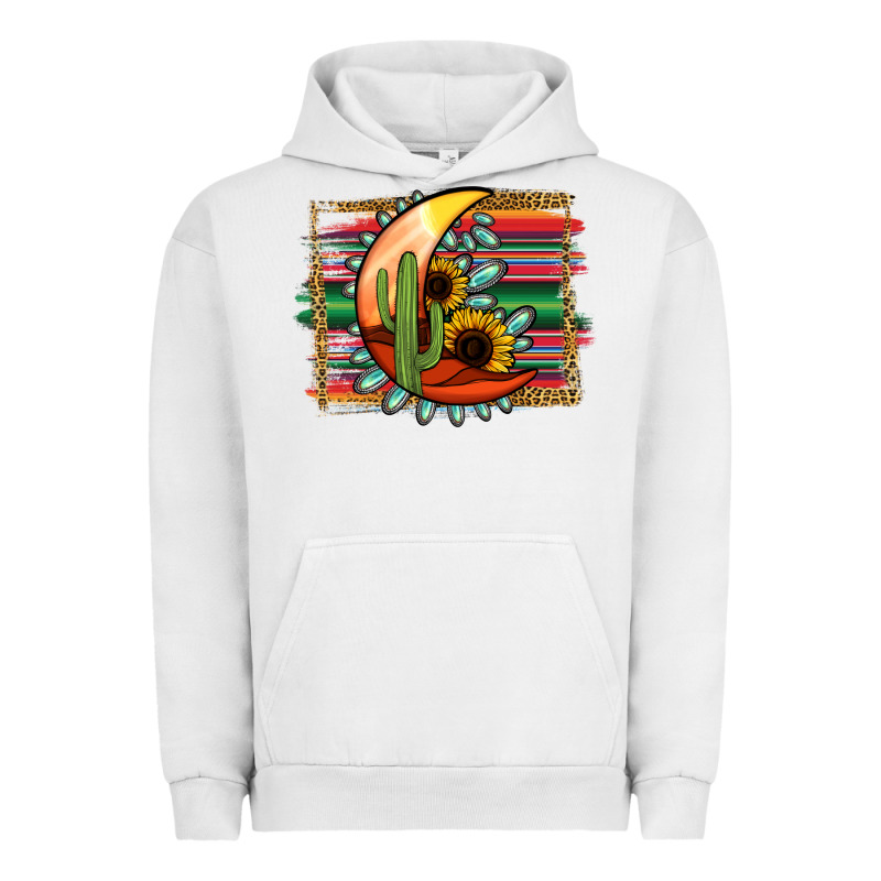 Desert Moon With Serape Background Urban Hoodie by Jasminsmagicworld | Teevron