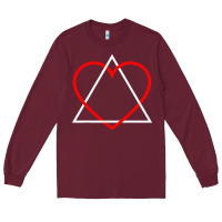 Burgundy the adoption symbol Long Sleeve Tee - artisFamous