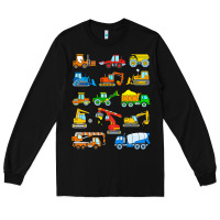 Construction Excavator Shirt For Boys Girls Men And Women T Shirt Long Sleeve Tee | Teevron