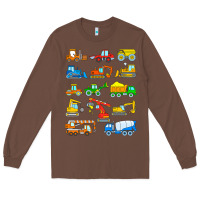 Chestnut construction excavator shirt for boys girls men and women t shirt Long Sleeve Tee - artisFamous