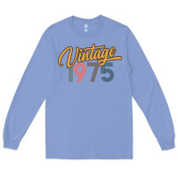 Colony Blue retro vintage 1975 women's Long Sleeve Tee - artisFamous