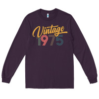 Plum retro vintage 1975 women's Long Sleeve Tee - artisFamous