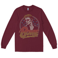 Burgundy bowie   diamond dogs t shirt Long Sleeve Tee - artisFamous