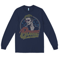 Navy bowie   diamond dogs t shirt Long Sleeve Tee - artisFamous