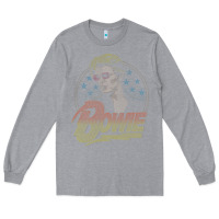Heather Grey bowie   diamond dogs t shirt Long Sleeve Tee - artisFamous