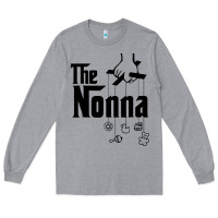 Heather Grey The Nonna! Italy Grandmother Baby Hang Toys Long Sleeve Tee - artisFamous