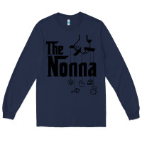 Navy The Nonna! Italy Grandmother Baby Hang Toys Long Sleeve Tee - artisFamous