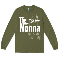 Army Green The Nonna! Italy Grandmother Baby Hang Toys Long Sleeve Tee - artisFamous