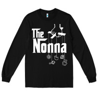 Black The Nonna! Italy Grandmother Baby Hang Toys Long Sleeve Tee - artisFamous