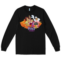 Black the proud family characters t shirt Long Sleeve Tee - artisFamous