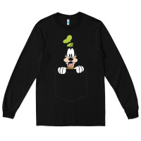 Black goofy pocket goofy pocket t shirt Long Sleeve Tee - artisFamous