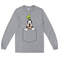 Heather Grey goofy pocket goofy pocket t shirt Long Sleeve Tee - artisFamous