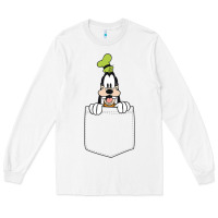 White goofy pocket goofy pocket t shirt Long Sleeve Tee - artisFamous