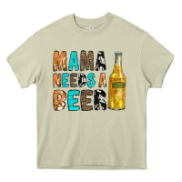 Mossy Mama Needs a Beer Heavy Core Tee - CowCowDesign