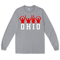 Heather Grey vintage state of ohio home pride Long Sleeve Tee - artisFamous