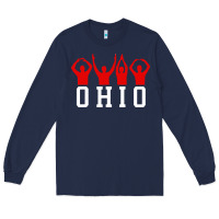 Navy vintage state of ohio home pride Long Sleeve Tee - artisFamous