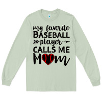 Matcha womens my favorite baseball player calls me mom Long Sleeve Tee - artisFamous