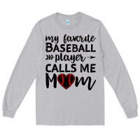 Moon Dust womens my favorite baseball player calls me mom Long Sleeve Tee - artisFamous