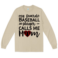 Mushroom womens my favorite baseball player calls me mom Long Sleeve Tee - artisFamous