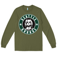 Army Green seattle grunge Long Sleeve Tee - artisFamous