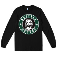Black seattle grunge Long Sleeve Tee - artisFamous