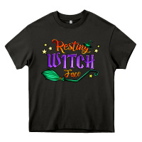Asphalt resting witch face Heavy Core Tee - Jasminsmagicworld