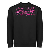 Black hope breast cancer butterfly Heavyweight Sweatshirt - Jasminsmagicworld
