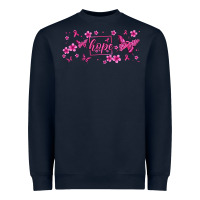 Navy hope breast cancer butterfly Heavyweight Sweatshirt - Jasminsmagicworld