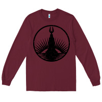Burgundy bioshock rapture black Long Sleeve Tee - artisFamous