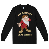 Snow White I'm Grumpy Deal With It Portrait T Shirt Long Sleeve Tee | Teevron