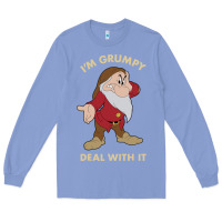 Colony Blue snow white i'm grumpy deal with it portrait t shirt Long Sleeve Tee - artisFamous