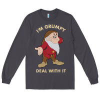 Smoke snow white i'm grumpy deal with it portrait t shirt Long Sleeve Tee - artisFamous