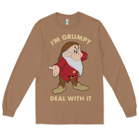 Toasted Coconut snow white i'm grumpy deal with it portrait t shirt Long Sleeve Tee - artisFamous