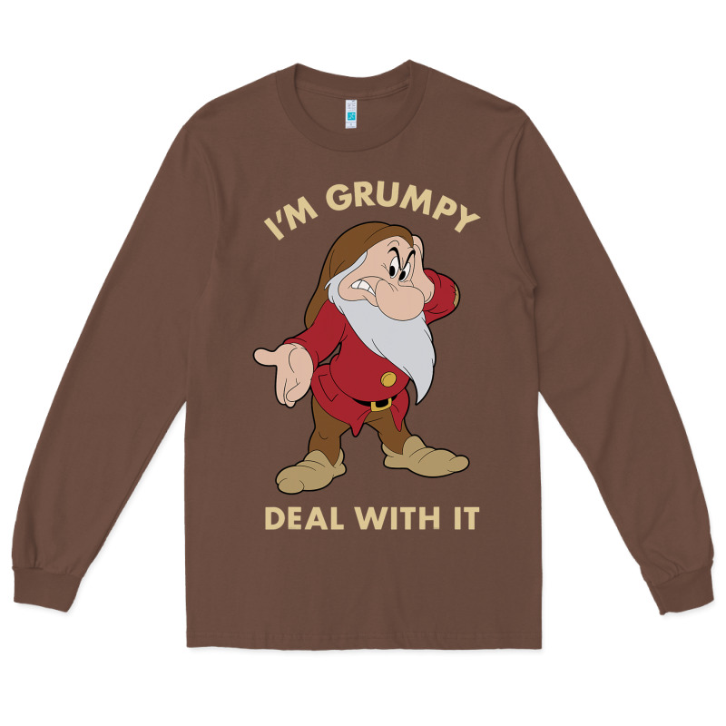 Snow White I'm Grumpy Deal With It Portrait T Shirt Long Sleeve Tee by artisFamous | Teevron