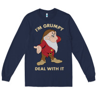 Snow White I'm Grumpy Deal With It Portrait T Shirt Long Sleeve Tee | Teevron