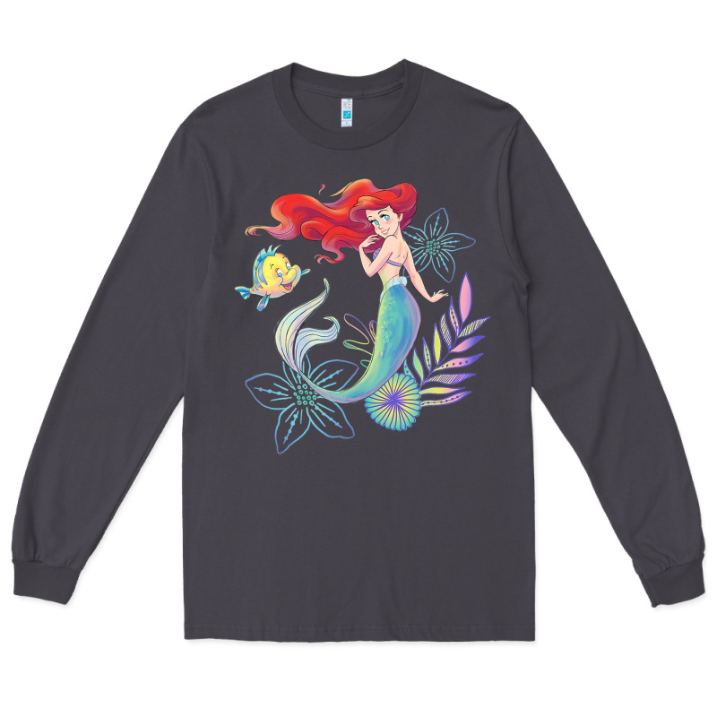 The Little Mermaid Ari  And Flounder Sea T Shirt Long Sleeve Tee by artisFamous | Teevron
