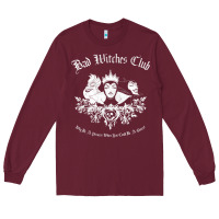 Burgundy villains bad witch  club group shot graphic t shirt t shirt Long Sleeve Tee - artisFamous