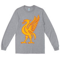 Heather Grey liverpool bird license plate Long Sleeve Tee - artisFamous