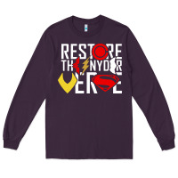 Plum restore the snyderverse Long Sleeve Tee - artisFamous
