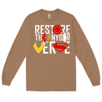 Toasted Coconut restore the snyderverse Long Sleeve Tee - artisFamous